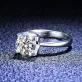 Certified 1Ct VVS1 Moissanite Woman’s Ring on 925 Silver Adjustable Band (7)