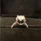 Certified 2Ct VVS1 Flawless Moissanite 925 Sterling Silver Ring Adjustable