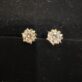 Certified 4 CT VVS1 Flawless Moissanite Snowflake 925 silver studs