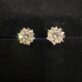 Certified 4 CT VVS1 Flawless Moissanite Snowflake 925 silver studs (2)