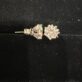 Certified 4 CT VVS1 Flawless Moissanite Snowflake 925 silver studs