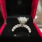 Certified 5 CT VVS1 Excellent Moissanite 925 Sterling Silver Woman’s Ring. (2)